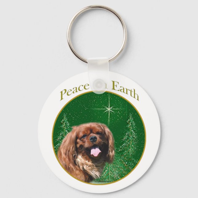 Porte-clés English Toy Spaniel Peace (Recto)
