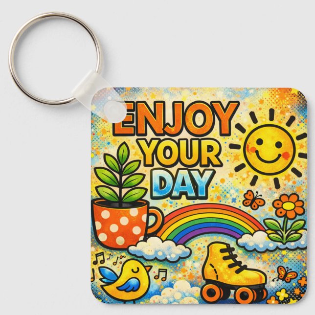 Porte-clés Enjoy Your Day Keychain (Recto)