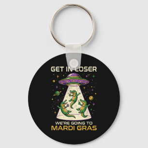 Porte-clés Enlèvement d'alien de Gator de Mardi Gras