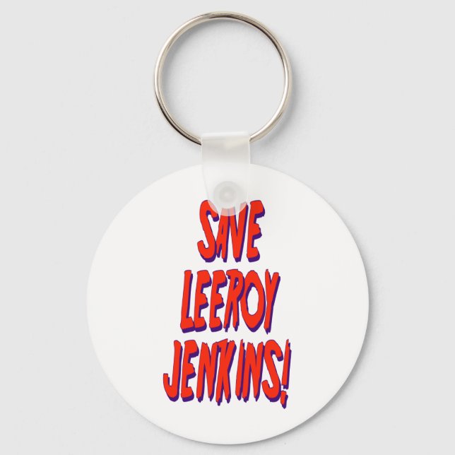 Porte-clés Enregistrer Leeroy Jenkins (Recto)