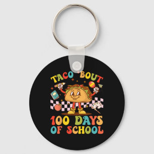 Porte-clés Enseignant 100e Jour Taco Bout Retro Super 100 Jou