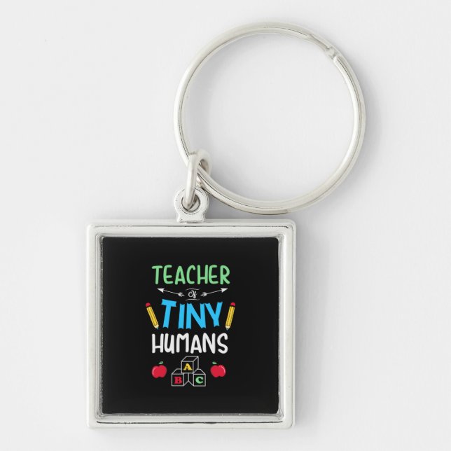 Porte-clés Enseignant Cadeau enseignant minuscules humains (Devant)