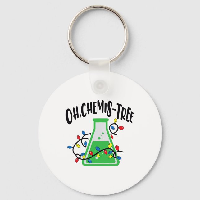 Porte-clés Enseignant de science amusant Oh Chemistree Chri (Recto)