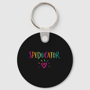 Porte-clés Enseignant de vitesse - Speducator Coeur