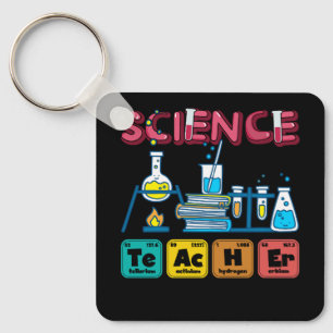 Porte-clés Enseignant en sciences chimie Biologie Physique En