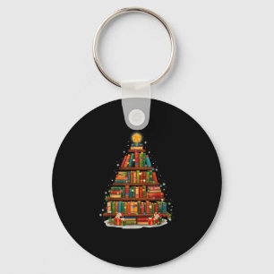 Porte-clés Enseignant Livres de Noël Lover Tree Light Men Fem