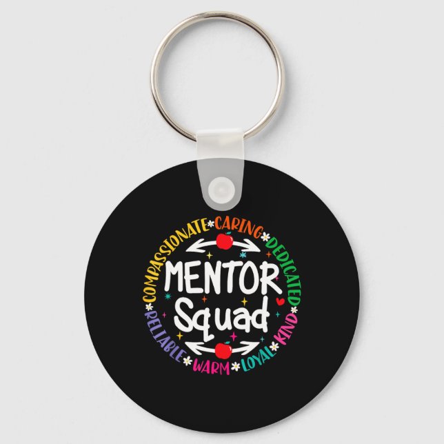 Porte-clés Enseignant Mentor Inspirer Influencer Coach Retour (Recto)