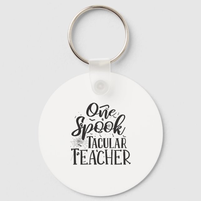 Porte-clés Enseignant Spooktacular - Professeur drôle Hallowe (Recto)