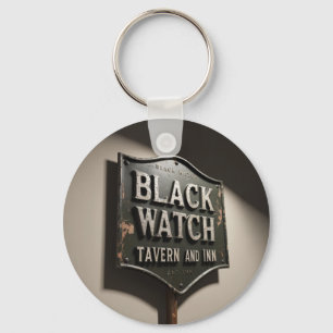 Porte-clés Enseigne en détresse Black Watch Inn