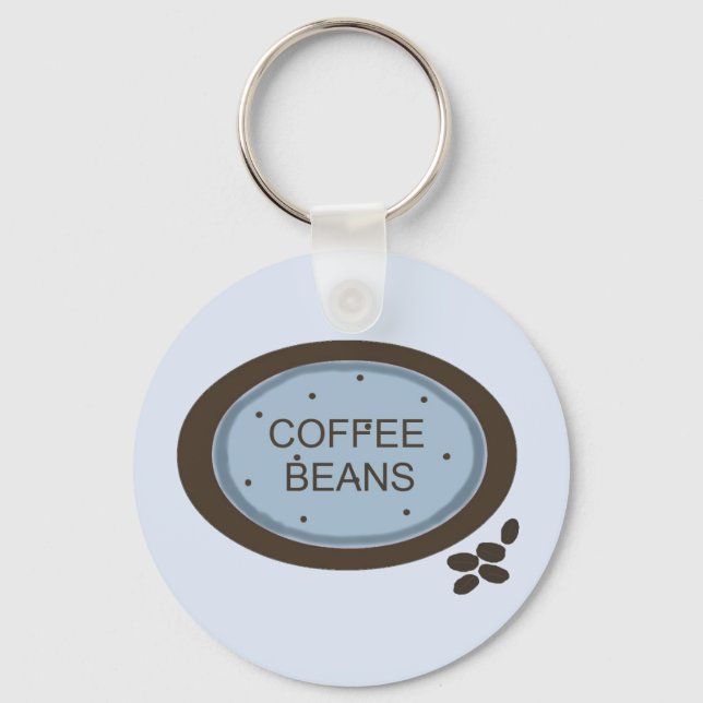 Porte-clés Enseigne Grain de Café (Recto)