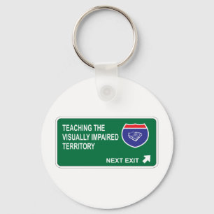 Porte-clés Enseignement de la prochaine sortie malvoyante