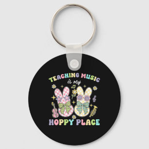 Porte-clés Enseignement musical Lapin de Pâques Endroit sauti