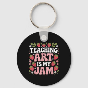 Porte-clés Enseigner l'art est mon truc Rétro Drôle Prof d'ar