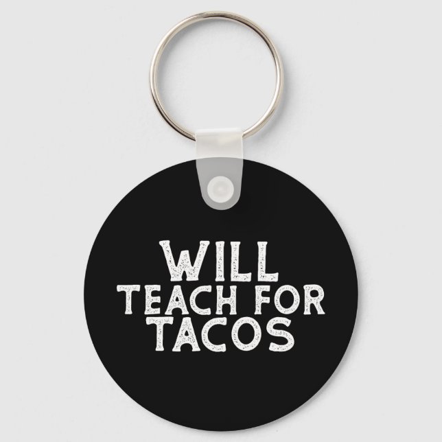 Porte-clés Enseigner pour les Tacos (Recto)