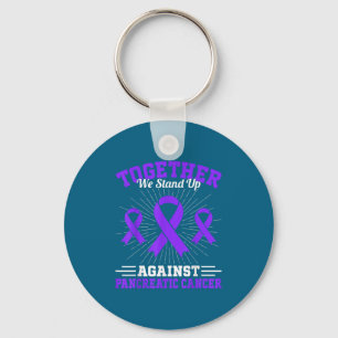 Porte-clés Ensemble, nous nous levons contre le cancer du pan