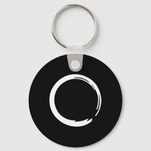 Porte-clés Enso, Zen, Cercle, Symbole, Bouddhisme, Bouddha, M