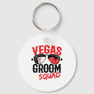 Porte-clés Enterrement de vie de garçon à Vegas - Marié à Veg