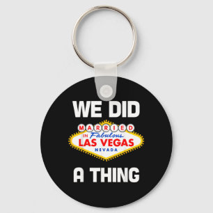 Porte-clés Enterrement de vie de garçon à Vegas Marié à Vegas