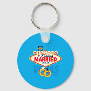 Porte-clés Enterrement de vie de garçon à Vegas Marié à Vegas