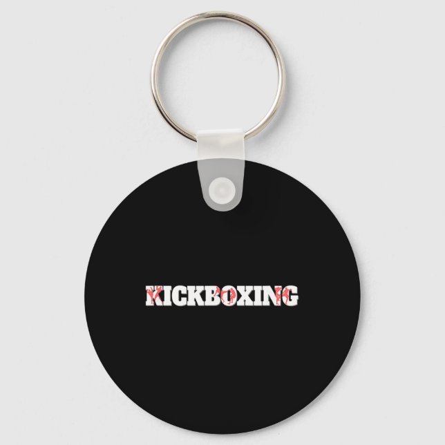 Porte-clés Entraînement de combat de cage de combat de kickbo (Recto)