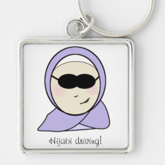 Porte-clés Entraînement de Hijabi - fille musulmane avec le