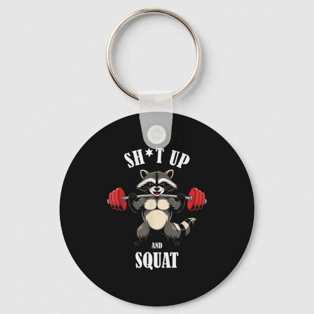 Porte-clés Entraînement de musculation de squat de fitness de (Recto)