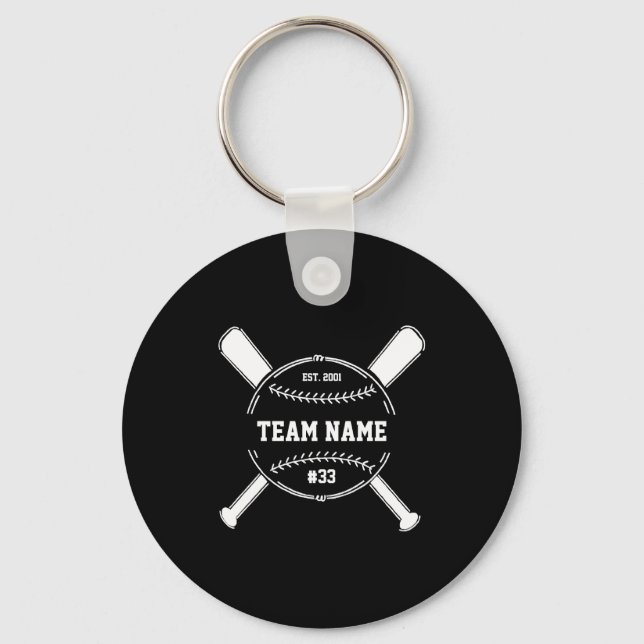 Porte-clés Entraîneur de baseball Merci Équipe Fin de Saison  (Recto)