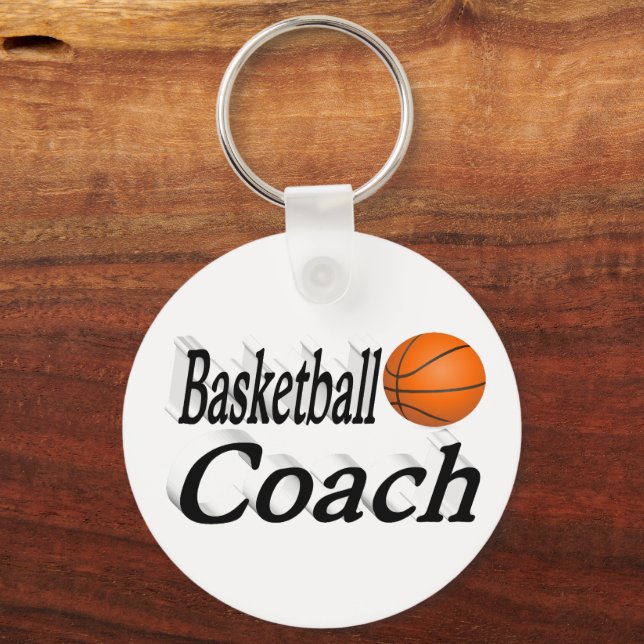 Porte-clés Entraîneur de basket-ball (Recto)