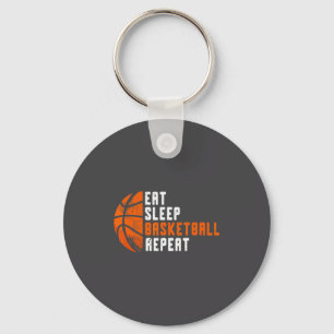 Porte-clés Entraîneur de Basket-ball Manger Dormir Basket-bal