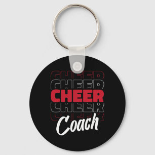 Porte-clés Entraîneur de Cheerleader Entraînant le Cheerleadi