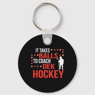 Porte-clés Entraîneur de hockey Dek Fun Entraîneur de hockey