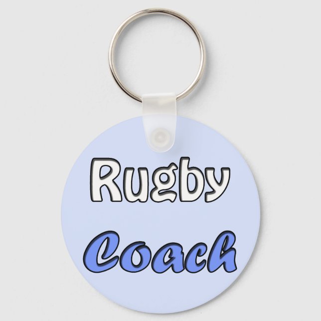 Porte-clés Entraîneur de rugby (Recto)