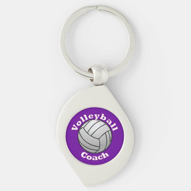 Porte-clés Entraîneur de volleyball (Devant)