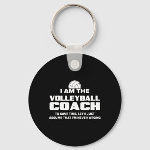 Porte-clés Entraîneur de volleyball Drôle cadeau - Supposons