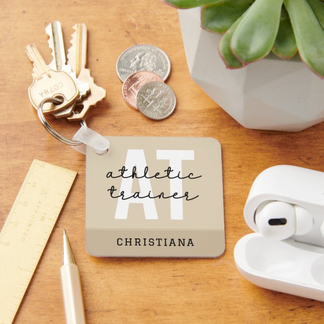 Porte-clés Entraîneur sportif personnalisé AT (Bureau)
