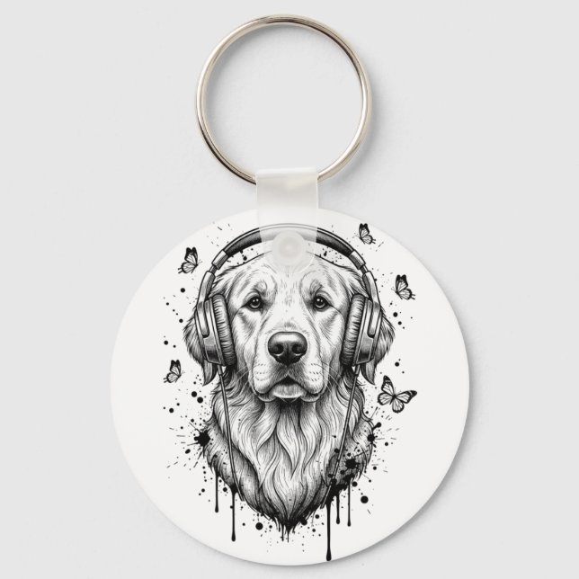 Porte-clés Entreprise de chien (Recto)