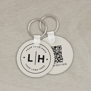 Porte-clés Entreprise de logo QR personnalisé moderne
