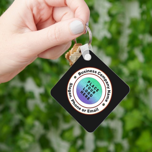 Porte-clés Entreprise Logo Marque Marketing Personnalisé (main)