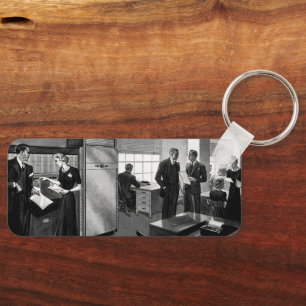 Porte-clés Entreprise Vintage, Hommes d'Affaires de Direction