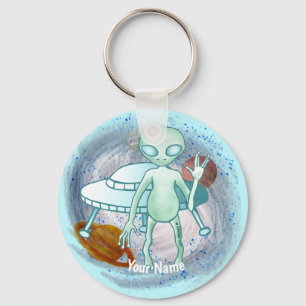 Porte-clés envahisseur extraterrestre