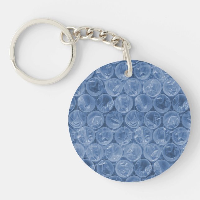 Porte-clés Enveloppe de bulle bleue (Devant)
