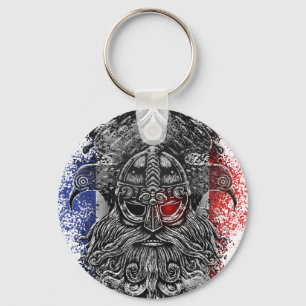Porte-clés Épées de corbeaux d'Odin Mythologie Viking drapeau