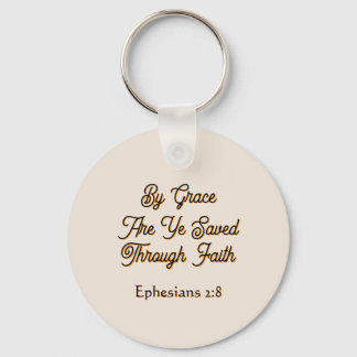 Porte-clés Ephesians By Grace are Ye Saved Scripture 