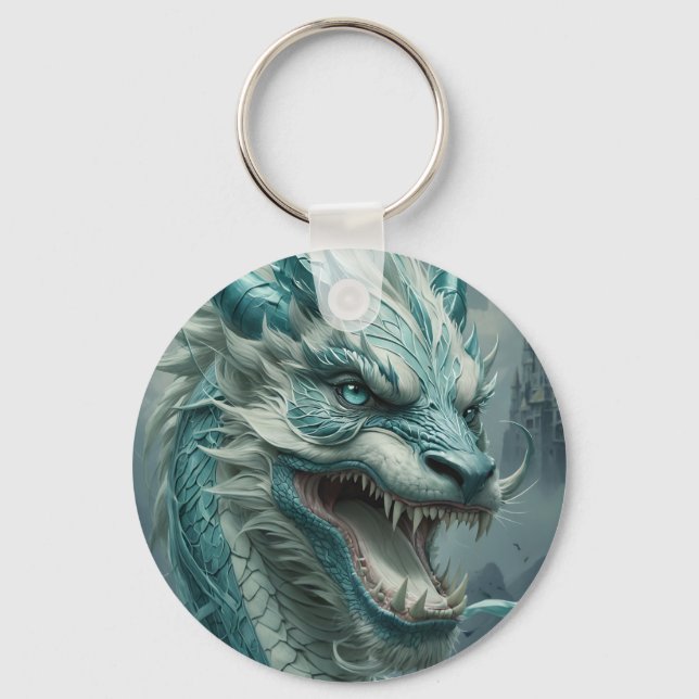Porte-clés Epic Blue Storm Dragon (Recto)