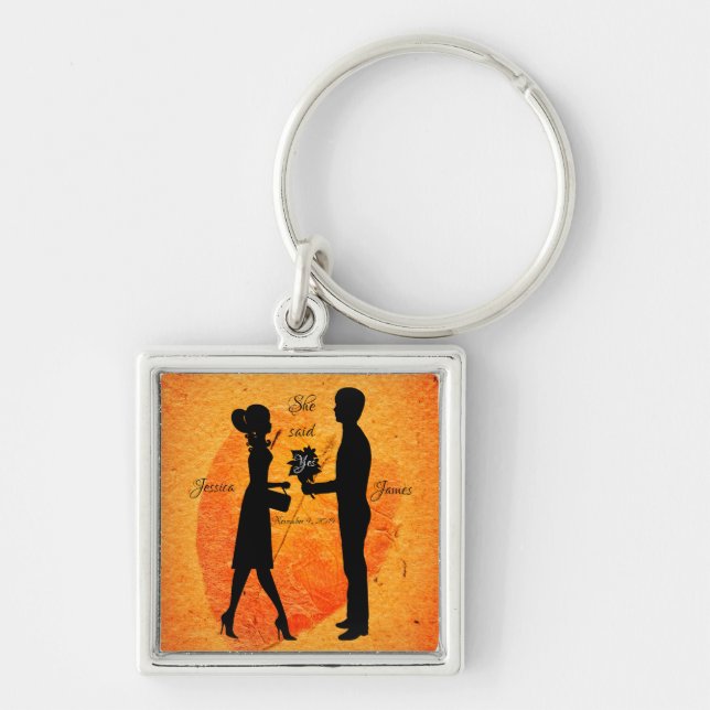 Porte-clés Épice citrouille Latte Romantique Glamour Boho Chi (Devant)