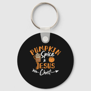 Porte-clés Épices citrouilles Et Jésus Christ Fun Fall Christ