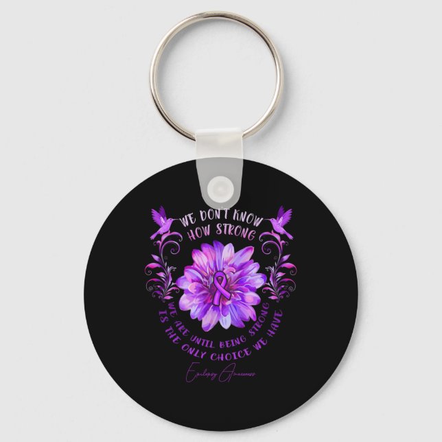 Porte-clés EPILEPSY SENSIBILISATION Flower Nous ne savons pas (Recto)