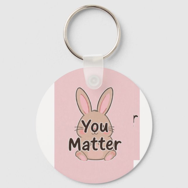 Porte-clés Épingle You Matter - Accessoire de sensibilisation (Recto)