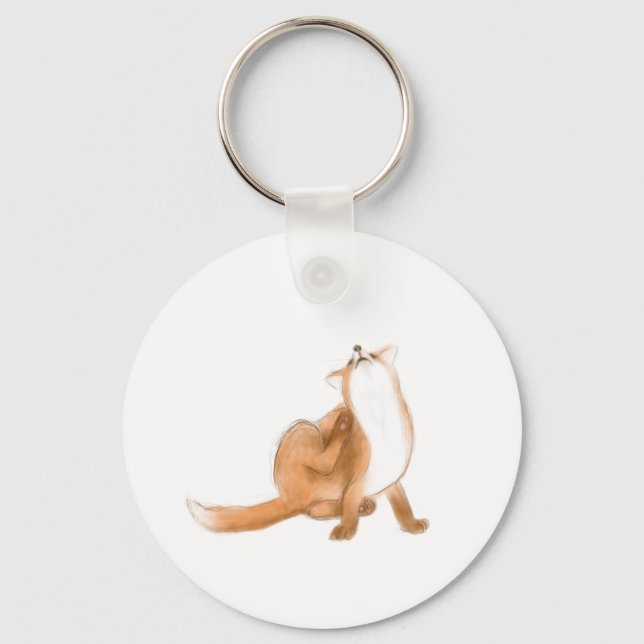 Porte-clés Épingler le renard (Recto)