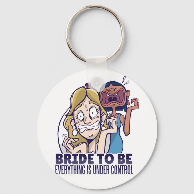 Porte-clés Epouse Drôle D'Être Tout Est Sous Contrôle Cadeau (Recto)